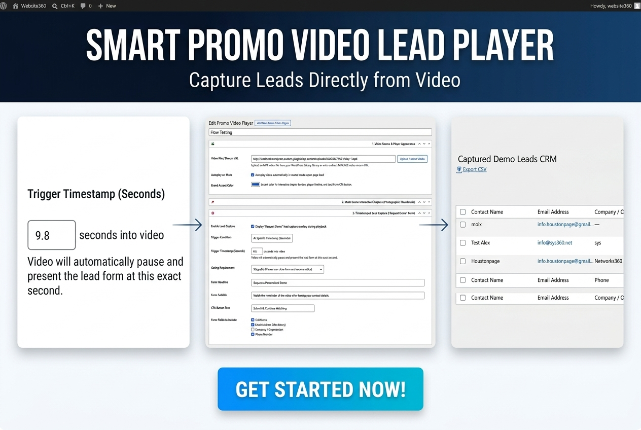Smart Promo Video Lead Player for WordPress